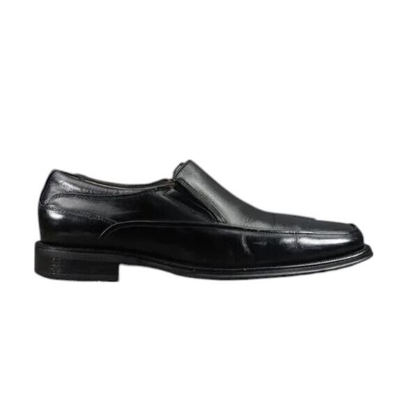 Florsheim Shoes Mens 8.5 Loafer Slip On Classic Black Leather Square Toe Comfort main image 8